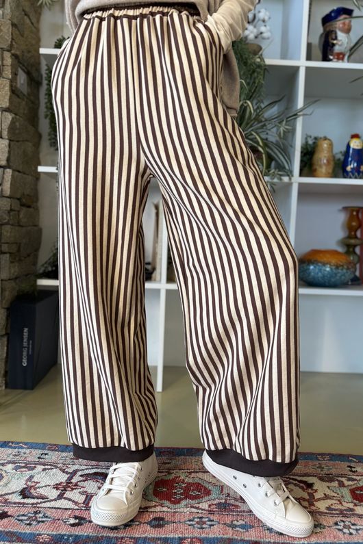 Sunday Morning Demi Bloom Pant Chocolate / Stone